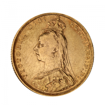 7.98 g gold Sovereign Queen Victoria Jubilee, United Kingdom 1887-1893