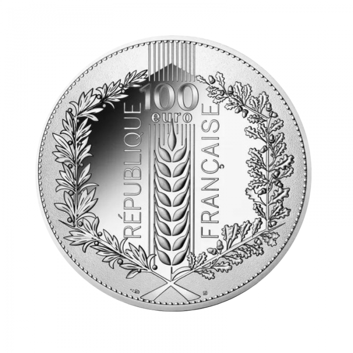 100 eurų sidabrinė moneta Kviečiai, Prancūzija 2022