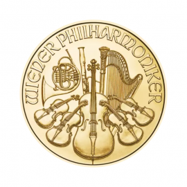 1/25 oz (1.24 g) Goldmünze Wiener Philharmoniker, Österreich 2024