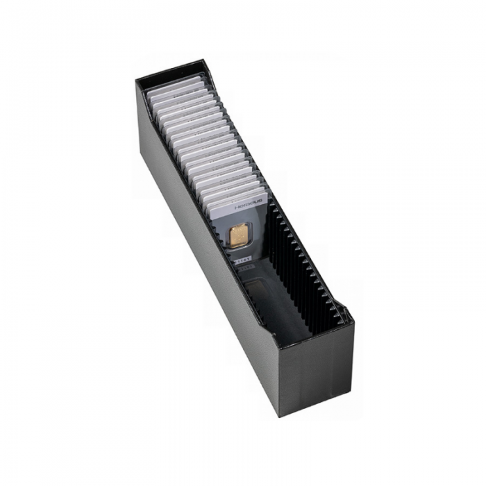 LOGIK archive box for 40 gold bars in blister packaging or CoinCards