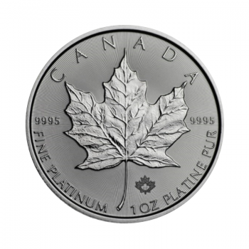 1 oz (31.10 g) platininė moneta Klevo lapas, Kanada 2022