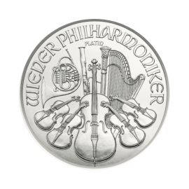 1 oz (31.10 g) platynowa moneta Philharmonia, Austria 2024