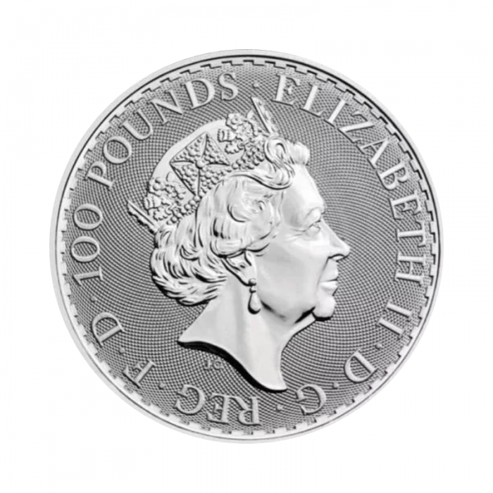 1 oz (31.10 g) platininė moneta Britannia - Didžioji Britanija 2022