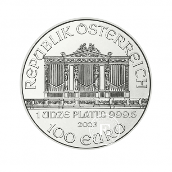 1 oz (31.10 g) platininė moneta Filharmonija, Austrija 2023