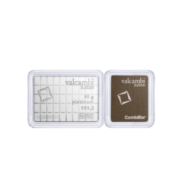 50x1 g platinum bars Valcambi 999.5