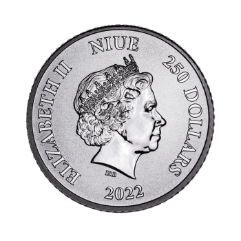 1 oz (31.10 g) platininė moneta Gyvenimo medis, Niujė 2022