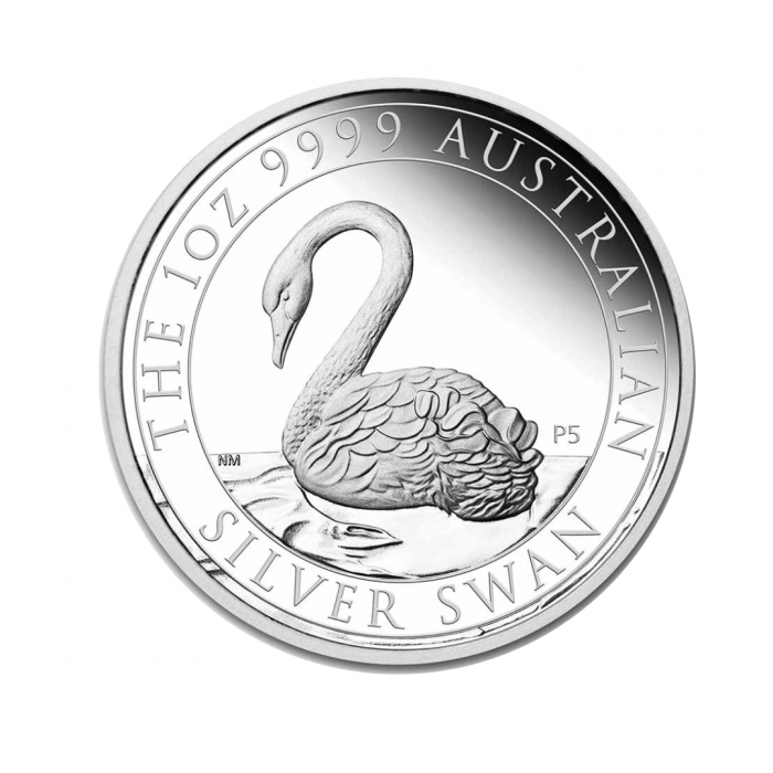 1 oz (31.10 g) sidabrinė PROOF moneta Australijos Gulbė, Australija 2021