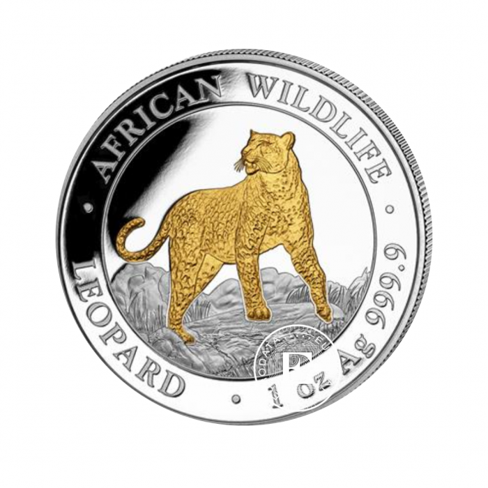 1 oz (31.10 g) silbermünze African Wildlife, Leopard, Somalia 2022