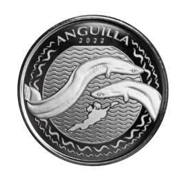 1 oz (31.10 g) srebrna moneta Anguilla, East Caribbean Islands 2022