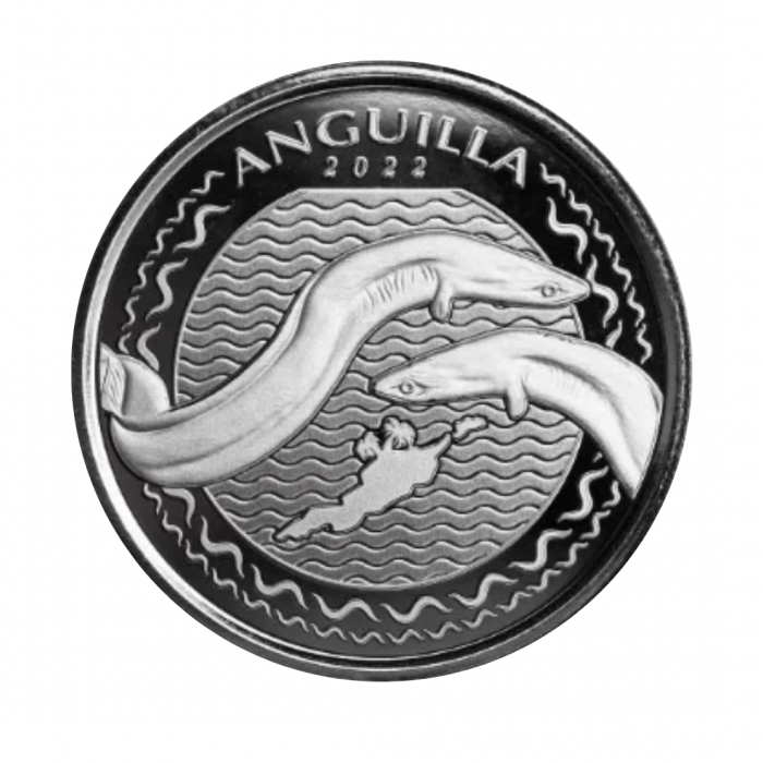 1 oz (31.10 g) srebrna moneta EC8 Anguilla, Eastern Caribbean 2022