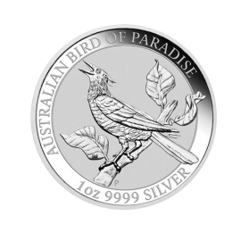 1 oz (31.10 g) srebrna moneta Australian Bird of Paradise, Australia 2019