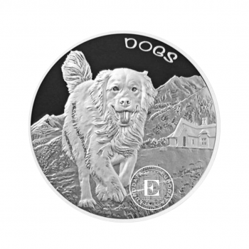 1 oz (31.10 g) sidabrinė moneta Dogs, Fidžis 2022