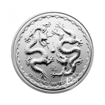 1 oz (31.10 g) silver coin Double Dragon, Niue 2018