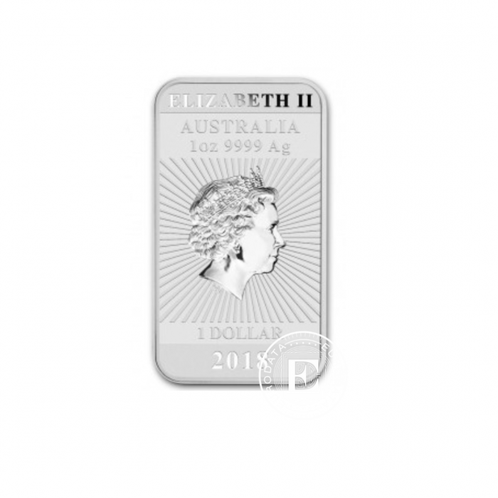 1 oz (31.10 g) sidabrinė moneta Drakonas, Australija 2018