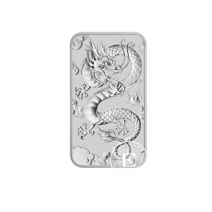 1 oz (31.10 g) srebrna moneta Dragon, Australia 2019