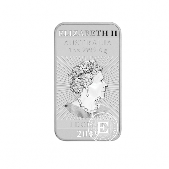 1 oz (31.10 g) srebrna moneta Dragon, Australia 2019