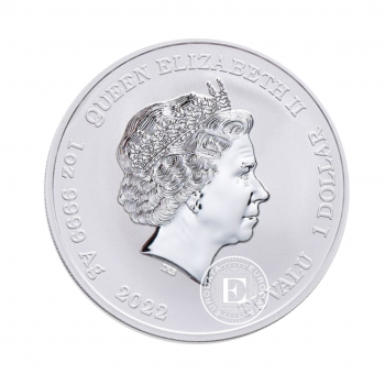 1 oz (31.10 g) sidabrinė moneta Gods of Olympus, Athena, Tuvalu 2022