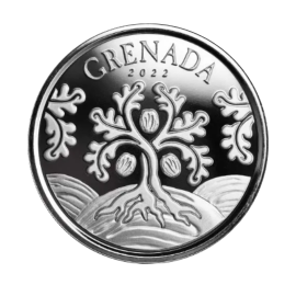 1 oz (31.10 g) pièce Grenada - Nutmeg Tree, East Caribbean Islands 2022