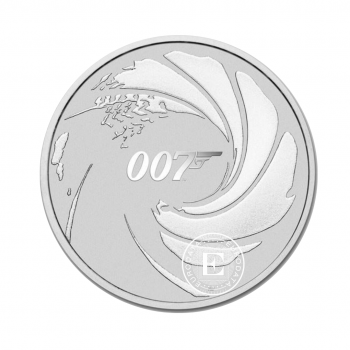 1 oz (31.10 g) sidabrinė moneta James Bond 007, Tuvalu 2020