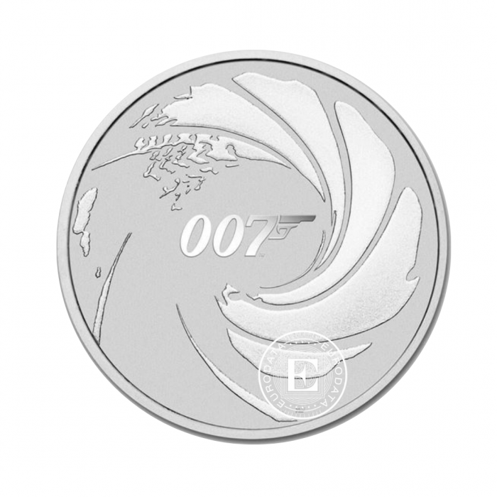 1 oz (31.10 g) srebrna moneta James Bond 007, Tuvalu 2020