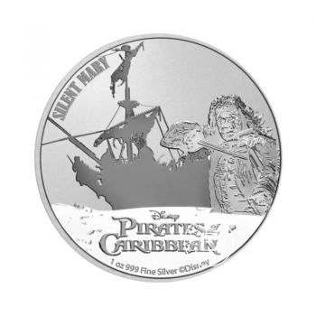 1 oz (31.10 g) silbermünze Pirates Of The Caribbean, Silent Mary, Niue 2022