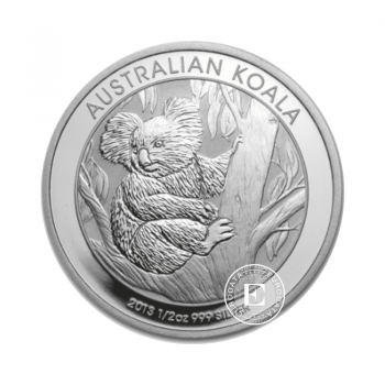 1 oz (31.10 g) sidabrinė moneta Koala, Australija 2013