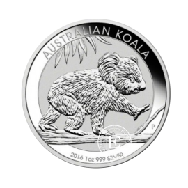 1 oz (31.10 g) srebrna moneta Koala, Australia 2016