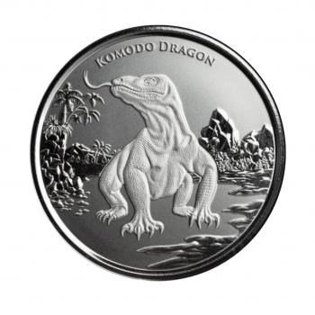 1 oz (31.10 g) sidabrinė moneta Komodo Dragon, Tokelau 2022