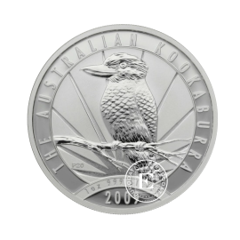 1 oz (31.10 g) sidabrinė moneta Kookaburra, Australija 2009