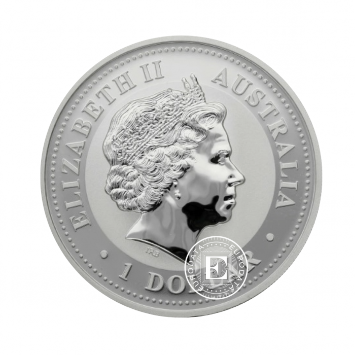 1 oz (31.10 g) sidabrinė moneta Kookaburra, Australija 2018