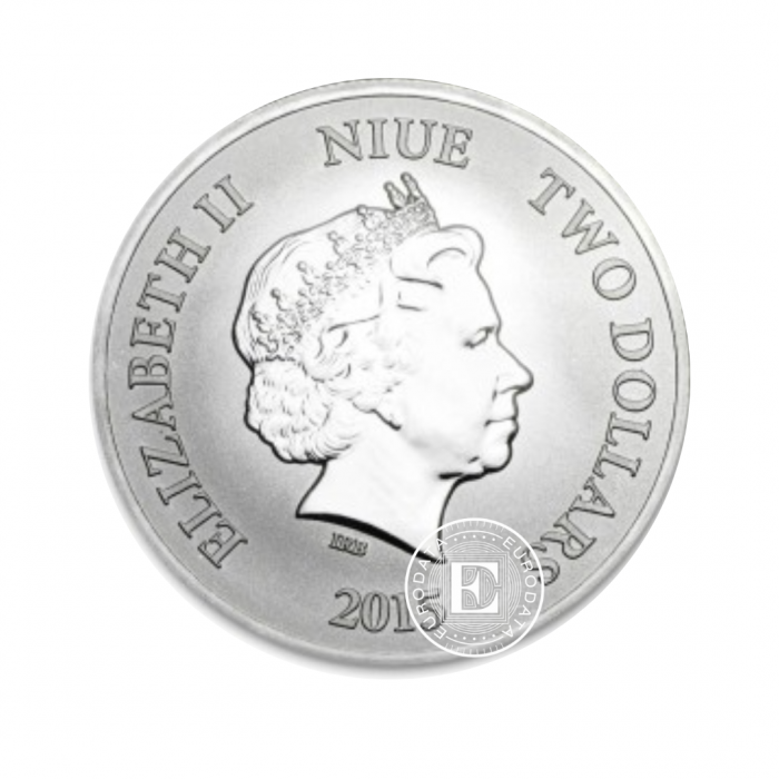 1 oz (31.10 g) pièce Niue Lunar, Goat, Niue 2015