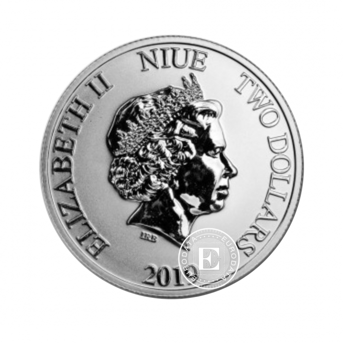 1 oz (31.10 g) pièce Niue Lunar, Pig, Niue 2019