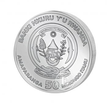 1 oz (31.10 g) sidabrinė moneta Okapi, Ruanda 2021