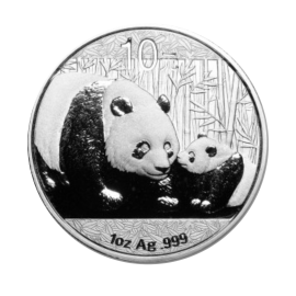 1 oz (31.10 g) srebrna moneta Panda, China 2011
