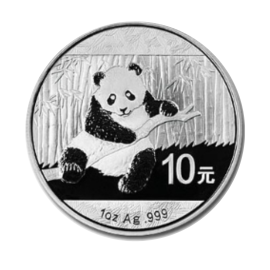 1 oz (31.10 g) srebrna moneta Panda, China 2014