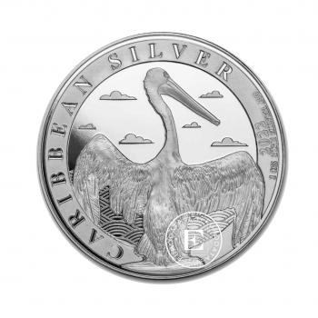 1 oz (31.10 g) sidabrinė moneta Pelican, Barbadosas 2022