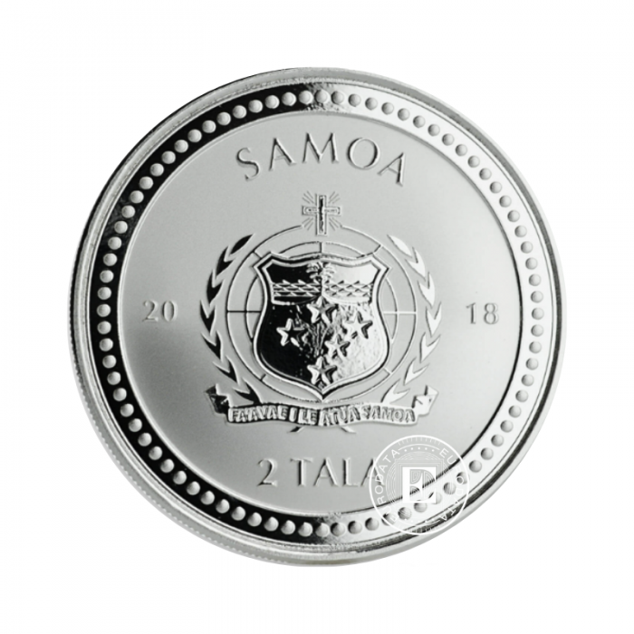 1 oz (31.10 g) silver coin Seahorse, Samoa 2018
