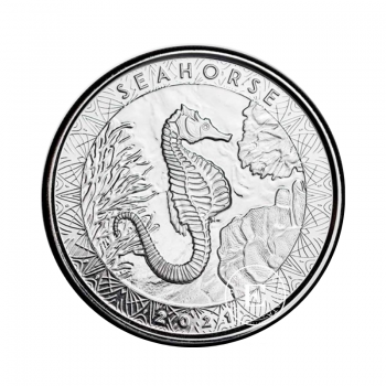1 oz (31.10 g) sidabrinė moneta Seahorse, Samoa 2021