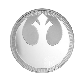 1 oz (31.10 g) sidabrinė moneta Star Wars, Rebel Alliance, Niujė 2022