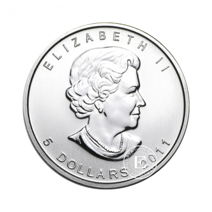 1 oz (31.10 g) sidabrinė moneta Vilkas, Kanada 2011