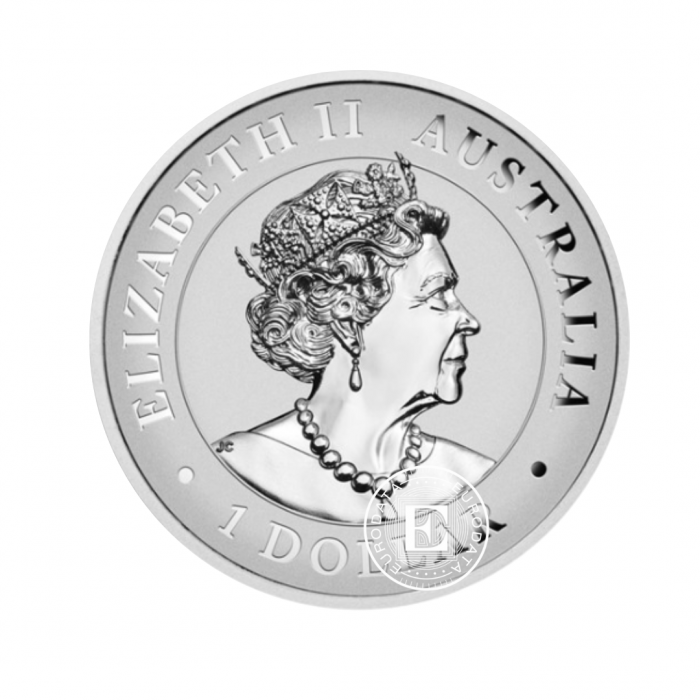 1 oz (31.10 g) sidabrinė moneta Pleištauodegis erelis, Australija 2021