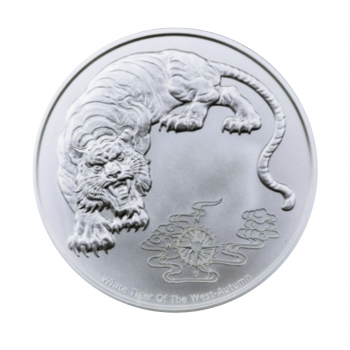 1 oz (31.10 g) sidabrinė moneta White Tiger, Samoa 2023