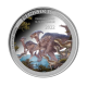 1 oz (31.10 g) srebrna kolorowa moneta Parasaurolophus, Congo 2022