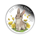 1/2 oz (15.55 g) silbermünze farbig, PROOF, Baby rabbit, Australia 2023