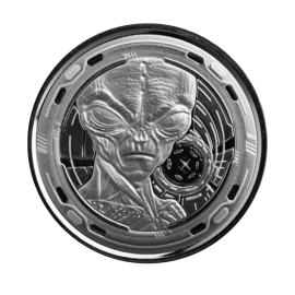 1/2 oz (15.55 g) srebrna moneta Alien, Ghana 2022