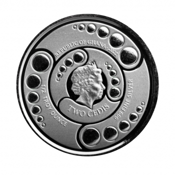 1/2 oz (15.55 g) sidabrinė moneta Alien, Ganos Respublika 2022