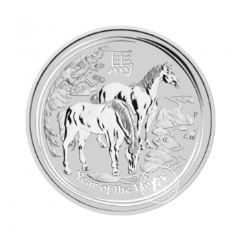 2 oz (62.20 g) sidabrinė moneta Lunar II - Arklio metai, Australija 2014