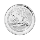 1/2 oz (15.55 g) sidabrinė moneta Lunar II Triušio metai, Australija 2011