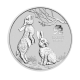 1/2 oz (15.55 g) sidabrinė moneta Lunar III Triušio metai, Australija 2023