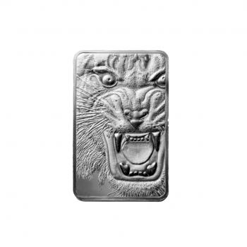 10 oz (311 g) sidabro luitas Bengalinis tigras, PAMP 999.9